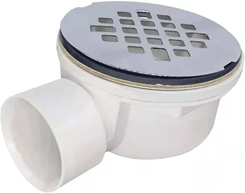 Drenaje de base de ducha de repuesto de 2.0", drenaje de salida lateral de PVC de 2.0 pulgadas (cromo)