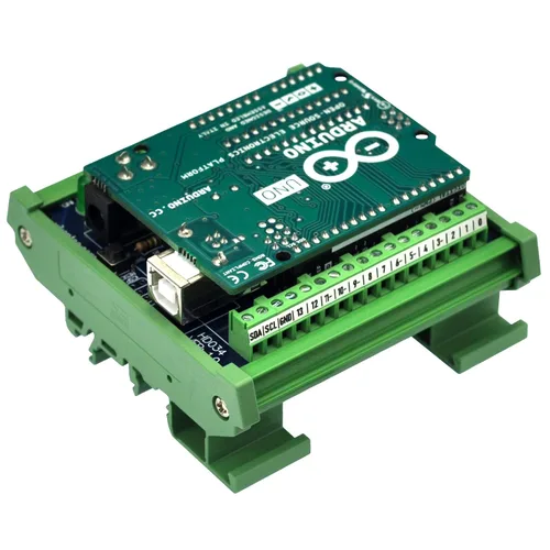 Miniatura 4 de Módulo de bloque de terminales de ruptura de pinout de montaje en carril DIN para Arduino UNO R3