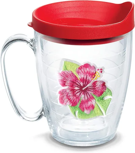 Miniatura 18 de Tervis Vaso aislado de doble pared Tropical Hibiscus Collection hecho en Estados Unidos mantiene las bebidas frías y calientes, 16 onzas, 4