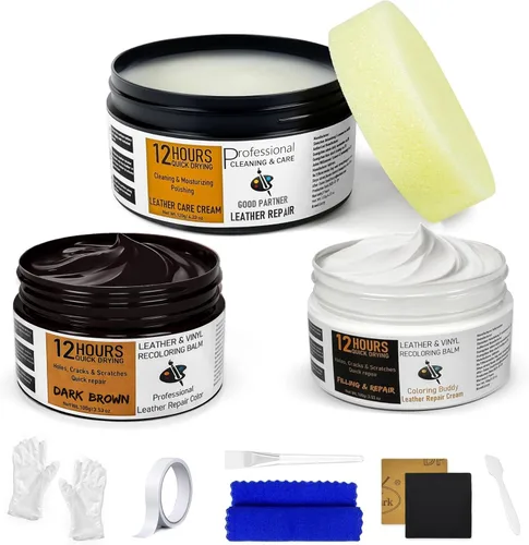 Miniatura 13 de Kit de reparación de cuero de secado rápido 12H, Beige