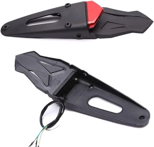 Miniatura 6 de Luz trasera LED roja de montaje en guardabarros trasero, lámpara de freno, señales de giro, luz de placa de matrícula para motocicleta todoterreno