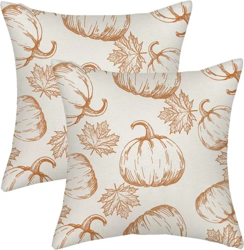 Miniatura 44 de AGAYNA Juego de 2 fundas de almohada decorativas con diseño de acuarela verde salvia para árbol de Navidad de 16 x 16 pulgadas, para sofá, invierno