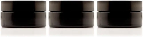 Miniatura 15 de Infinity Jars Tarro con tapa de rosca de 6.8 fl oz (6.76 fl oz) negro ultravioleta recargable estilo cosmético botella de viaje tarro de vidrio