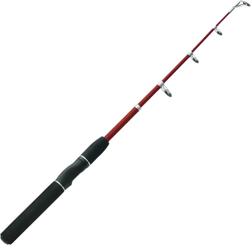 Zebco Z-Cast - Caña de pescar giratoria duradera con vidrio Z, cómoda asa de caña de EVA, guías de anillo de choque, potencia media