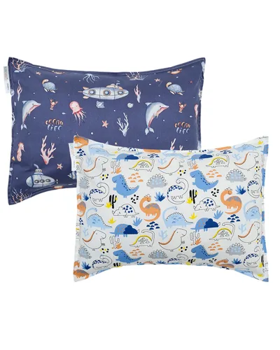 Miniatura 24 de ALVABABY Paquete de 2 fundas de almohada de algodón orgánico para niños pequeños, fundas de almohada para niños de 13 x 18 pulgadas o 12 x 16