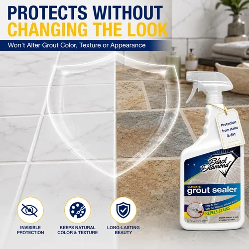 Miniatura 5 de SELLADOR DE LECHADA ULTIMO – Protección profesional para azulejos, piedra y lechada para duchas, pisos y salpicaderos Fácil de limpiar, repelente