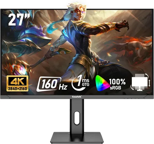 Miniatura 13 de Gawfolk - Monitor de computadora PC de 27 pulgadas, monitor curvo para juegos de 1800R 180Hz, FHD1080p 1ms sin bisel, freesync, 98% sRGB, ángulo