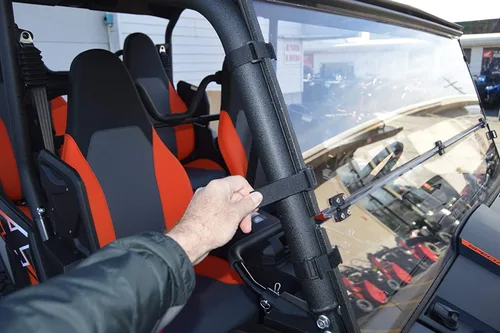 Miniatura 7 de Wolverine - Parabrisas plegable completo X4 / X2 de Clearly Tough Para modelos 2018-2020 Resistente a los arañazos Policarbonato de alta