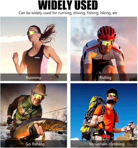 Miniatura 7 de OBEST Gafas de sol inteligentes deportivas, estilo auricular, gafas de ciclismo Bluetooth con lentes polarizadas, altavoces de música de oído
