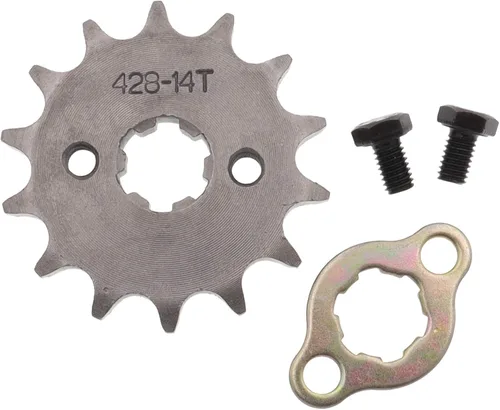 Miniatura 12 de 428 Piñón delantero Enigine con clip para motocicleta Dirt Bike (16.850-0.669 in, 10T)