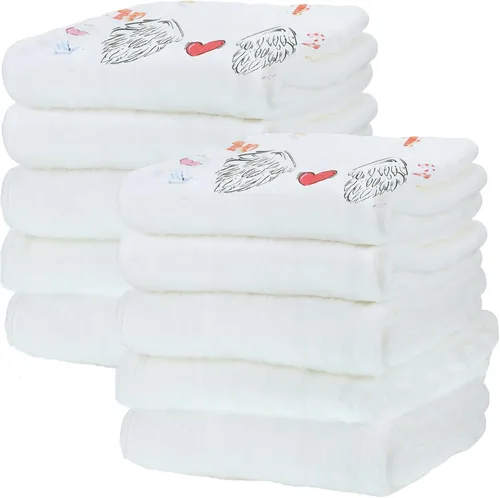 Miniatura 8 de Preboun 6 Piezas Mantas de Tiro de Sublimación Gruesas de Felpa Suave Mullidas Manta Blanca en Blanco para Bricolaje Fotos de Sublimación