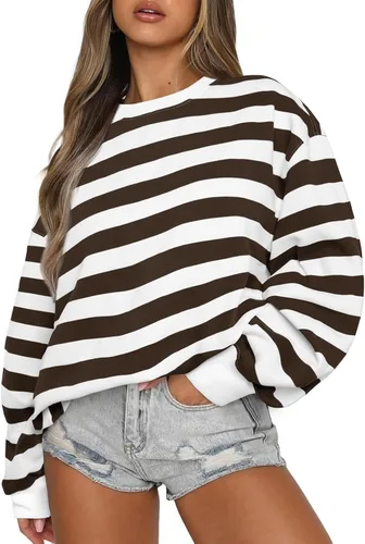 Miniatura 101 de EFAN Sudaderas de gran tamaño con cuello redondo Y2K para mujer, sudaderas con capucha para otoño, moda 2025, ropa para adolescentes y niñas, lindo
