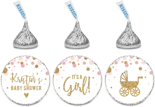 Miniatura 25 de Andaz Press Colección de fiesta de baby shower de niña con purpurina de oro rosa rubor, pancarta colgante con cuerda, Welcome Baby!, 5 pies, 1 juego