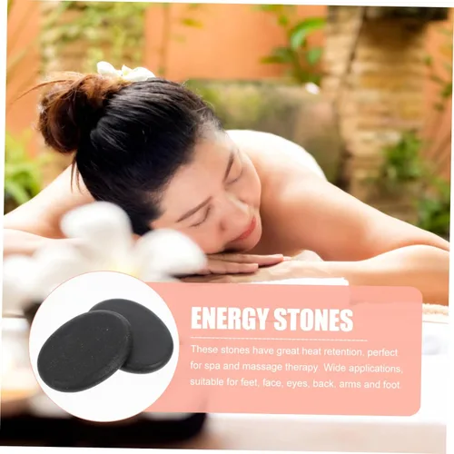 Miniatura 4 de Healeved 10 Uds. Masaje Energético Piedra Calentada Masajeador Aceites Esenciales para Masajeador Facial Masaje Facial Rocas Grandes Juego