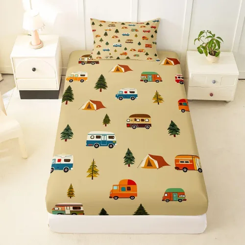 Miniatura 22 de Erosebridal Yoga Gifts Fitted Sheet for Boys Girls Kids Yoga Chakras Twin Bed Sheets,Sun and Moon Sheets Boho Tribal Bedding Sets, No Top Sheet