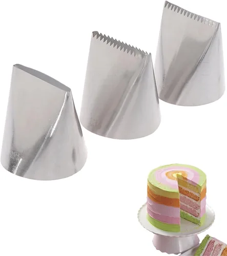 Miniatura 6 de Puntas de Glaseado Grandes, Punta de Manga Pastelera Eclair Churro Macaron Estrella Redonda para Decorar Pasteles, Cupcakes, Galletas, 5 Piezas F