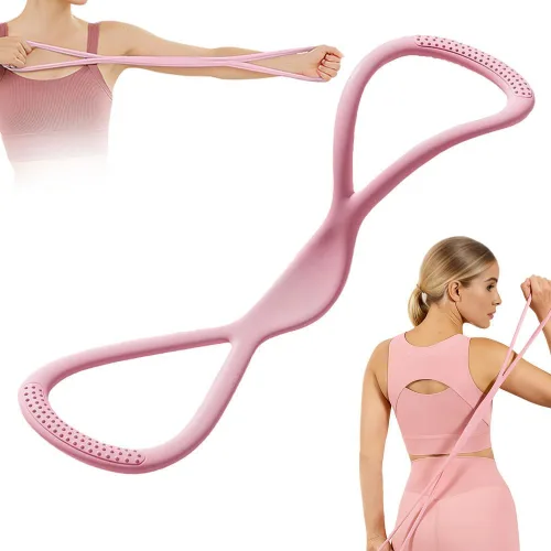 Miniatura 7 de Bandas de Resistencia, 2025 Nuevas Bandas de Figura 8 con Mangos para Hombres y Mujeres, Bandas de Ejercicio para Entrenamiento, Bandas Elásticas