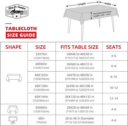 Miniatura 6 de Mantel Rectangular de Navidad de 60 x 102 Pulgadas - Cubierta de Mesa Rectangular Impermeable de Decoración Navideña Impresa para Nochevieja