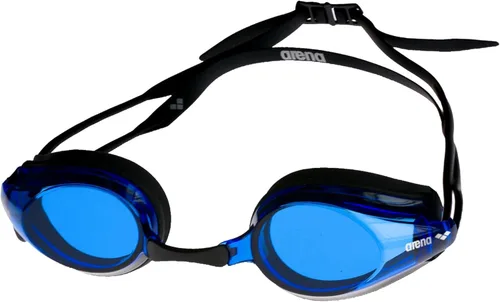 Arena Tracks Gafas de natación unisex para adultos esenciales para carreras competitivas de natación, aprobadas por FINA, con lente antiniebla
