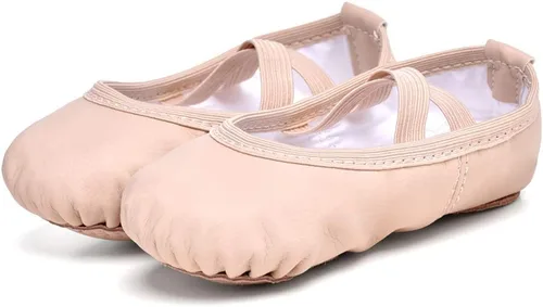 Miniatura 6 de Stelle Zapatos de ballet para niñas Zapatillas de ballet para niños pequeños Zapatillas de cuero suave para niños Zapatos de baile para niños