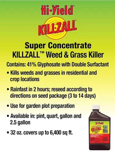 Miniatura 3 de Hi-Yield (33693) Superconcentrado Killzall Herbicida para Maleza y Césped (1 galón)