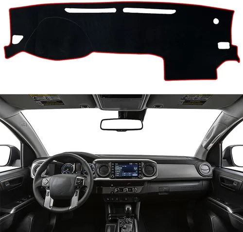 Miniatura 33 de Cubierta de salpicadero para salpicadero, alfombra personalizada para Toyota RAV4 2013 2014 2015 2016 2017 2018 Accesorios antideslizante protector