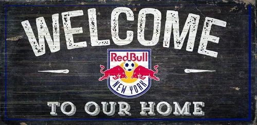 Fan Creations MLS New York Red Bulls - Letrero de bienvenida unisex, color del equipo, talla única
