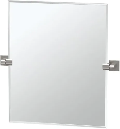 Miniatura 7 de Gatco 5679SM - Espejo rectangular sin marco, 24 pulgadas, latón cepillado negro mate combinado