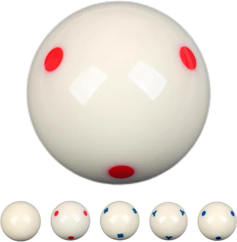 Miniatura 6 de Bola de billar blanca de repuesto de 2-1/4", bola blanca de taco, bola azul de 6 puntos AAA, 6 onzas, 6.00 oz, accesorios para mesa de billar CLOVER