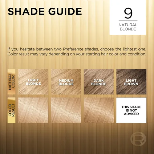 Miniatura 6 de L'Oreal Paris Superior Preference - Tinte permanente luminoso que desafía la decoloración, tinte para el cabello hasta 9 semanas de resplandor, 09