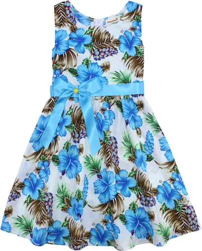 Miniatura 101 de Vestido de verano para niña, de algodón, con diseño floral