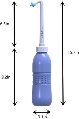 Miniatura 4 de Bidé portátil 20.3 fl oz bidé de viaje plástico EVA botella higiene personal bidés dispositivo de limpieza