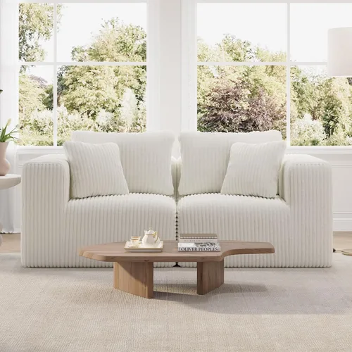 Miniatura 62 de Novilla 141" Sofá seccional modular, sofá seccional moderno en forma de nube con soporte Smarts Coil™, sofá sin huesos en forma de U para sala