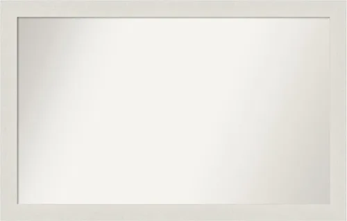 Miniatura 134 de Amanti Art Espejo de baño blanco para sobre el fregadero, 24 x 24 pulgadas, hecho a medida, espejo de tocador cuadrado blanco estrecho, marco