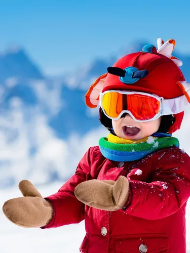 Miniatura 6 de 3 pares de guantes de vellón para niños, guantes cálidos de invierno para niños y niñas, guantes de esquí de nieve resistentes al viento