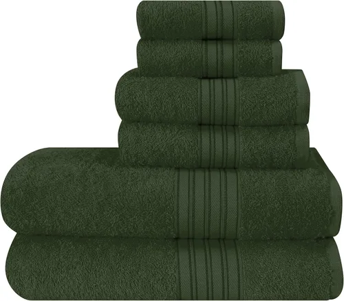 Miniatura 29 de BOUTIQUO Juego de 2 toallas de baño 100% algodón de 28 x 55 pulgadas, toallas de baño grandes ecológicas, compactas, de secado rápido, ligeras, Rosa
