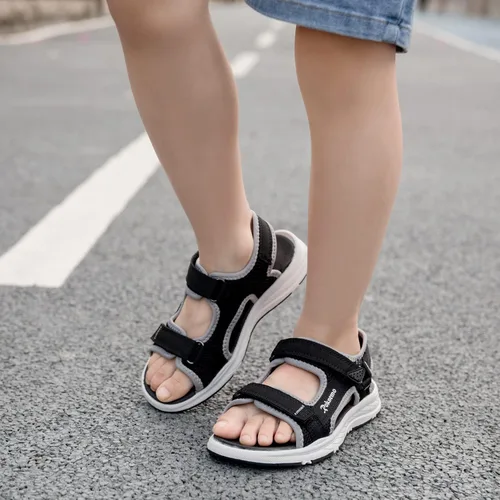 Miniatura 6 de Sandalias deportivas de verano para niños y niñas, unisex, con puntera abierta, para playa, senderismo, al aire libre (niños pequeñosniños grandes)
