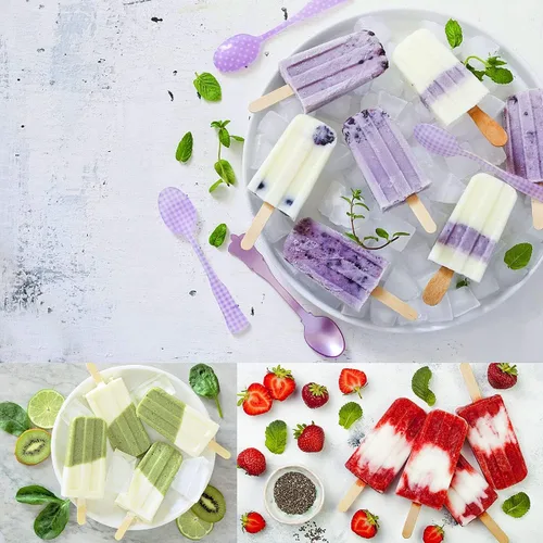 Miniatura 8 de Moldes de silicona para paletas, moldes de paletas de grado alimenticio para niños, molde de paletas caseras, molde de helado sin BPA