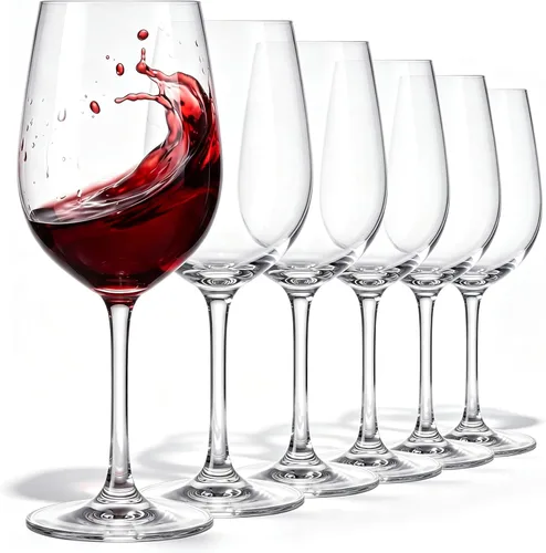 Miniatura 8 de Juego de 12 copas de vino de acrílico irrompibles con tallo, copas de vino de plástico de 12 onzas, copas de vino reutilizables transparentes