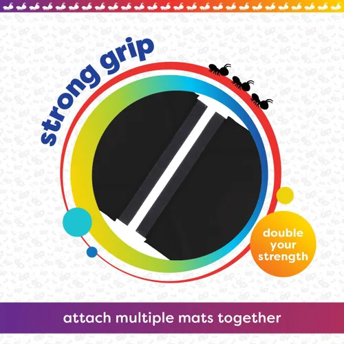 Miniatura 6 de Antsy Pants Colchoneta de gimnasia para niños, fácil de limpiar, resistente, plegable, acolchada, ligera, portátil, equipo de gimnasia para juego