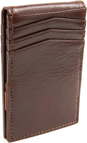 Miniatura 4 de Cartera RFID para hombre con bolsillo frontal delgado, whisky, ID interno