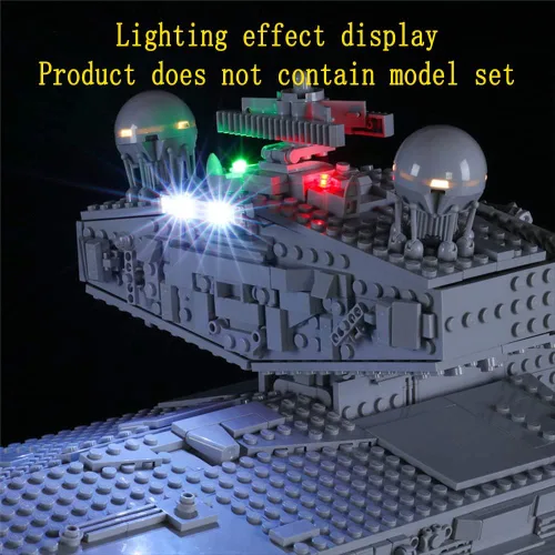 Miniatura 5 de GEAMENT Kit de luces LED (control remoto) compatible con Lego Imperial Star Destroyer - para 75252 (juego de modelos no incluidos)
