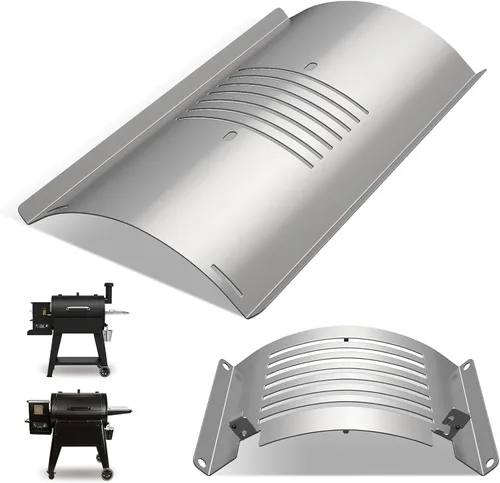 Miniatura 13 de Kit de bandeja de goteo, deflector de calor y forros de bandeja de grasa para parrillas de pellets Traeger Pro 22 Series, reemplazo de bandeja