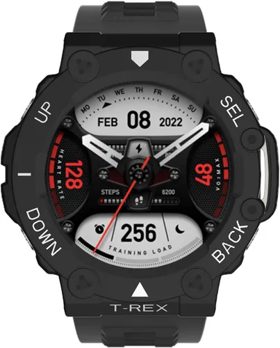 Miniatura 5 de Funda para Amazfit T-Rex 2, a prueba de golpes, funda protectora de TPU duradera, accesorios para Amazfit T Rex 2 Smartwatch (negro)