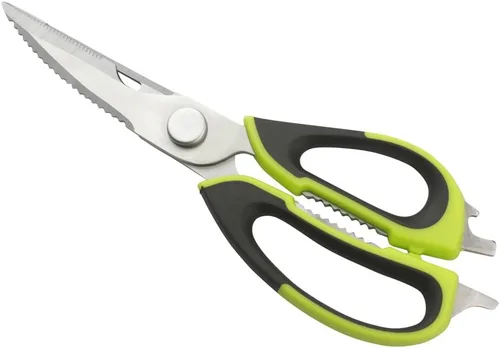 Miniatura 2 de Restaurantware Met Lux - Tijera de cocina de 9.5 pulgadas, 1 tijeras de alta resistencia para cocina, mango multifuncional negro y verde, tijeras
