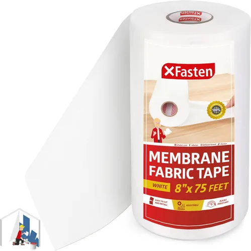 Miniatura 8 de XFasten Hoja de tela de membrana impermeabilizante para ducha, alta compatibilidad sin fracturas, 6 pulgadas x 75 pies