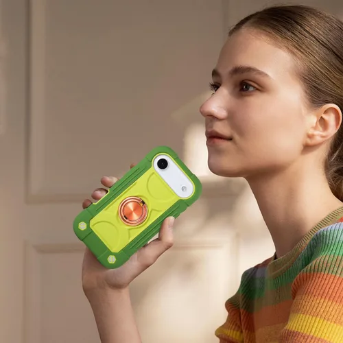 Miniatura 8 de MARKILL Funda compatible con iPhone Air de 6.5 pulgadas 2025 con soporte de anillo giratorio de 360 grados, protección contra caídas de grado