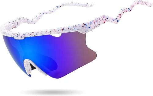 Miniatura 8 de FEISEDY Gafas de sol para hombres y mujeres, polarizadas grandes retro sin montura TR90 marco para béisbol, ciclismo, deportes B4073 Marco
