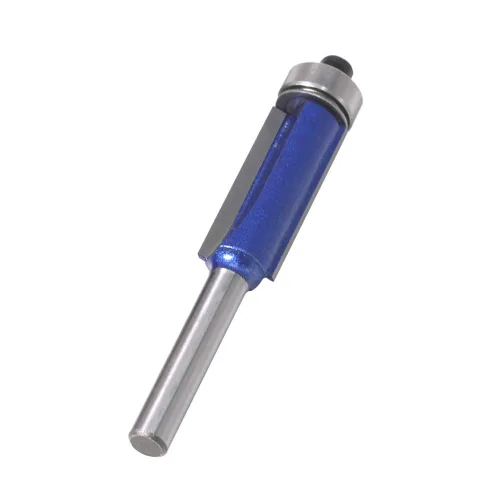Miniatura 7 de Wolfride Juego de 4 brocas de enrutador de corte a ras 1/4 pulg. con cojinete superior Broca de enrutador de corte a ras con cojinete superior
