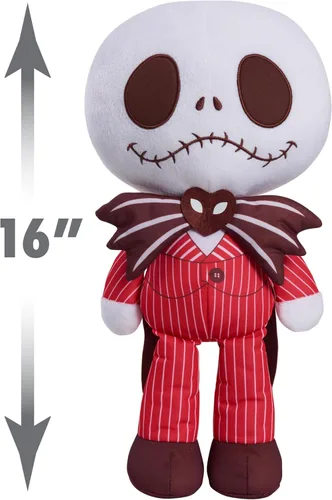 Miniatura 3 de Disney Just Play de Tim Burton's The Nightmare Before Christmas Eternally Yours - Jack Skellington de peluche grande, juguetes para niños de 3 años